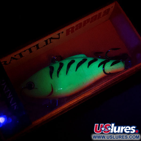   Rapala Rattl'n RAP 05 UV , 2/5oz Fire Tiger UV fishing spoon #17364