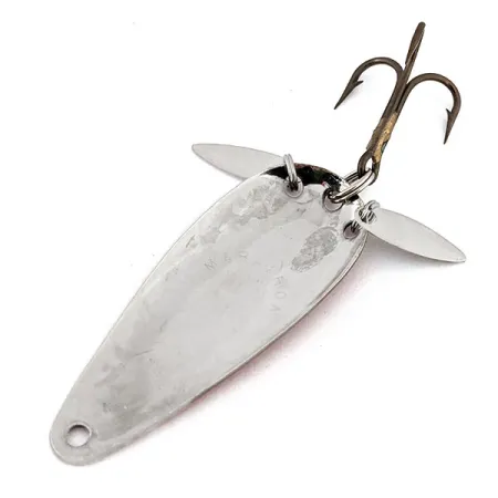 Vintage ​Marathon (with sonic blades), 2/5oz Red / Nickel fishing spoon #13551