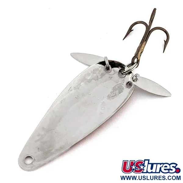 Vintage  Marathon Bait Company ​Marathon (with sonic blades), 2/5oz Red / Nickel fishing spoon #13551