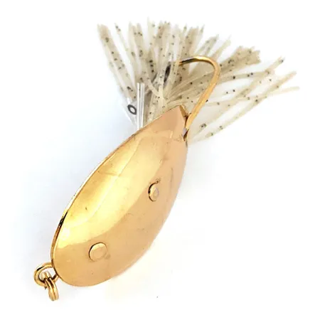 Vintage Nemire Lures Red Ripper with rattle​, 3/5oz Gold fishing spoon #13558