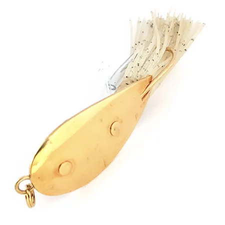 Vintage Nemire Lures Red Ripper with rattle​, 2/5oz Gold fishing spoon #13560