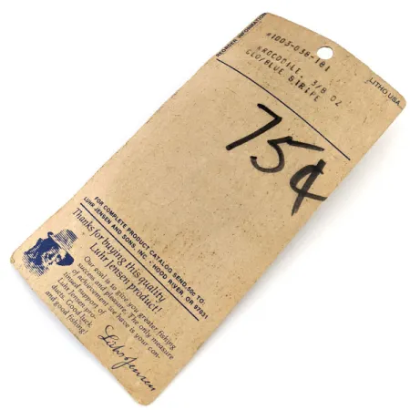 Luhr Jensen Krocodile #3 Glow, 1/2oz Blue / White fishing spoon #13569