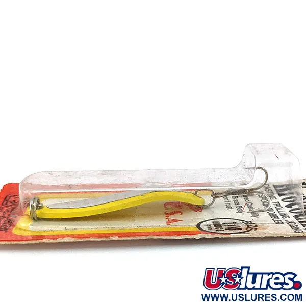  Luhr Jensen Krocodile #3, 1/3oz Yellow / Rainbow Hologram fishing spoon #13570