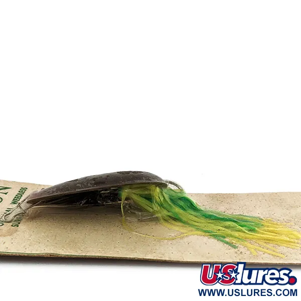  Hydro Lures ​Weedless Hydro Spoon, 2/5oz Brown / Green / Yellow fishing lure #13571