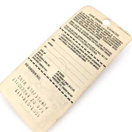 Luhr Jensen Krocodile #3, 1/3oz Purple / Black fishing spoon #13572