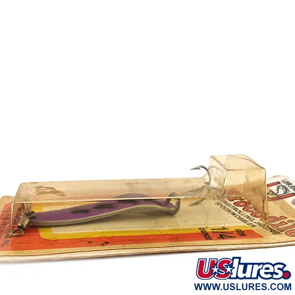 Luhr Jensen Krocodile #3, 1/3oz Purple / Black fishing spoon #13572