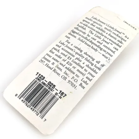 Vintage Luhr Jensen Little Jewel, 1/2oz Gold fishing spoon #15650