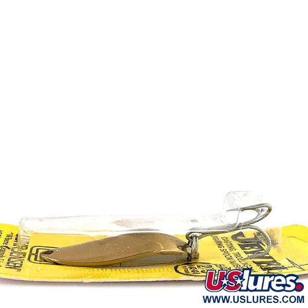 Vintage  Luhr Jensen Little Jewel, 1/2oz Gold fishing spoon #15650