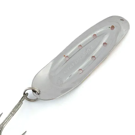 Vintage Rustowicz Charger №3 UV, 2/5oz Nickel / Yellow / Orange fishing spoon #13586