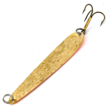 Vintage Acme Looter, 3/16oz Hammered Gold / Orange fishing spoon #13590