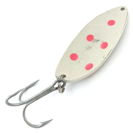 Vintage Eppinger ​ Dardevle Devle Dog Glow, 3/4oz White / Red fishing spoon #13613