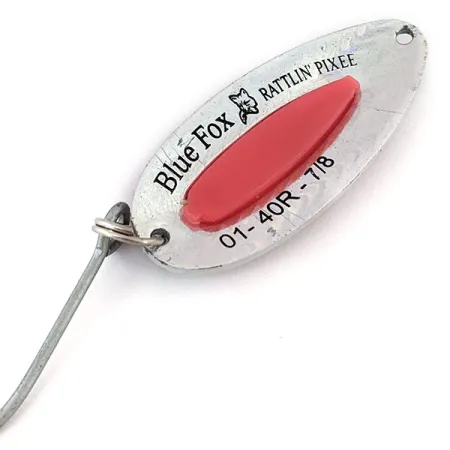 Vintage Blue Fox Rattlin Pixee , 3/4oz Rainbow Trout fishing spoon #13614