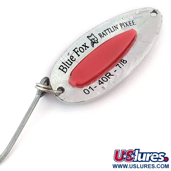 Vintage   Blue Fox Rattlin Pixee, 3/4oz Rainbow Trout fishing spoon #13597