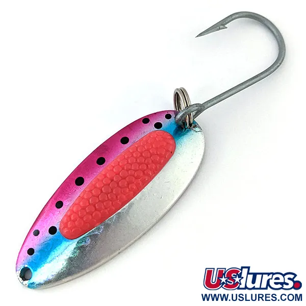 Vintage   Blue Fox Rattlin Pixee, 3/4oz Rainbow Trout fishing spoon #13597