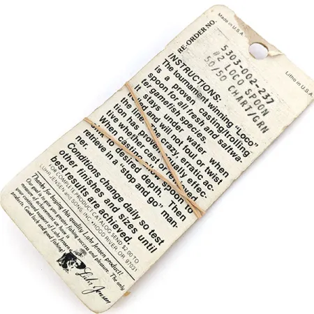 Luhr Jensen Loco 2, 1/4oz Yellow / Green fishing spoon #13600