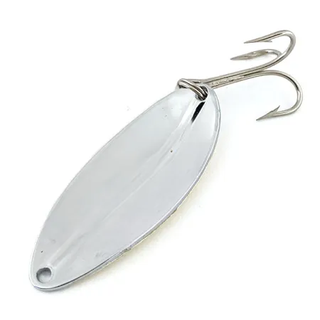 Vintage TODDCO Main Liner Glow, 2/5oz Nickel / Phosphorescent Stripe Glow in Dark fishing spoon #13601