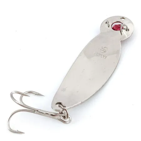 Vintage Other Popeye, 1/2oz Nickel / Red Eye fishing spoon #13606