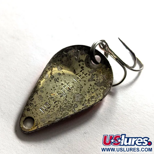 Vintage Acme Stee-Lee​, 1/4oz Hammered Nickel fishing spoon #13626