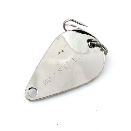 Vintage Acme Stee-Lee​, 1/4oz Hammered Nickel / Red fishing spoon #13627