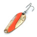 Vintage  Acme Wonderlure, 1/4oz Nickel / Orange fishing spoon #13629