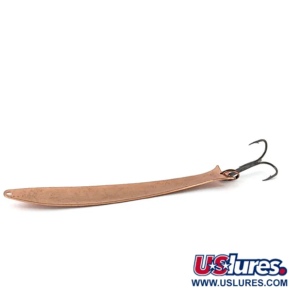 Vintage   Acme Flash-King Wobbler, 2/5oz Copper fishing spoon #13641