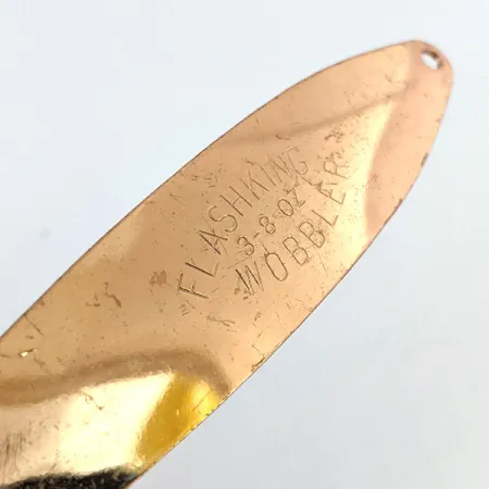 Vintage Acme Flash-King Wobbler, 2/5oz Copper fishing spoon #13641