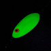 Vintage   Bomber Slab, 1 1/4oz Yellow UV Glow in UV light, Fluorescent fishing spoon #13642