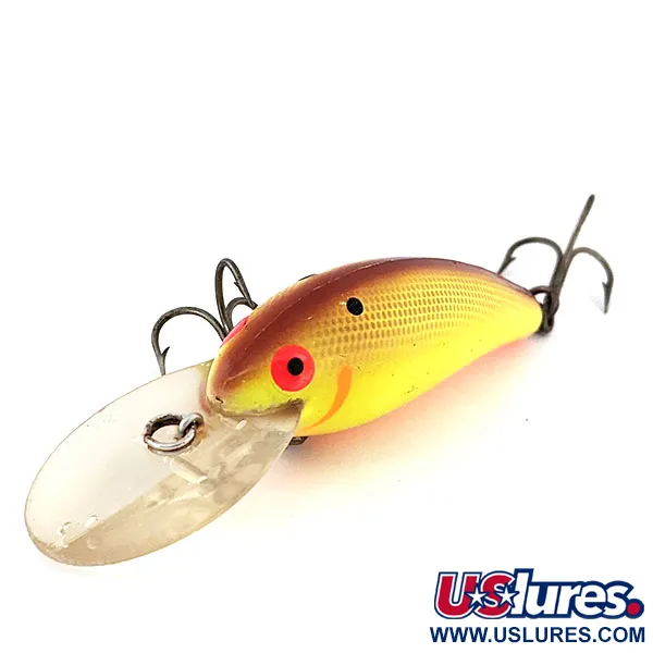 Vintage   Bomber model 7A baby striper, 1/2oz Yellow fishing spoon #13647