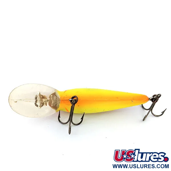 Vintage   Bomber model 7A baby striper, 1/2oz Yellow fishing spoon #13647