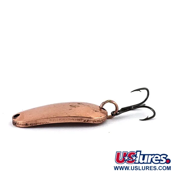 Vintage Luhr Jensen Luhr’s wobbler , 2/5oz Copper fishing spoon #13651