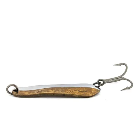 Vintage Luhr Jensen Limpet Jig Lure, 3/5oz Gold / Silver fishing spoon #13653