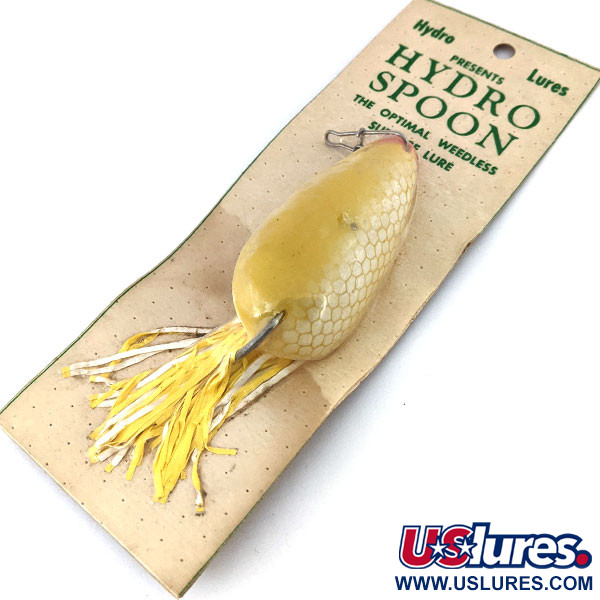  Hydro Lures Hydro Spoon, 1/2oz Yellow fishing lure #13658