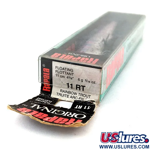 Rapala Original Floater F11, 3/16oz RT (Rainbow Trout) fishing lure #13664