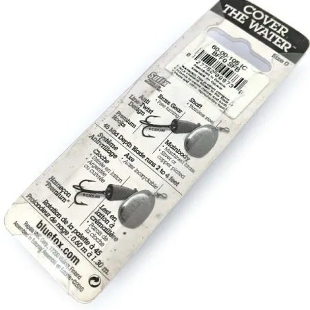 Blue Fox Super Vibrax 0, 3/32oz Silver / Blue spinning lure #13666