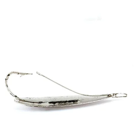 Vintage Weedless Johnson Silver Minnow., 1oz Silver fishing spoon #13667