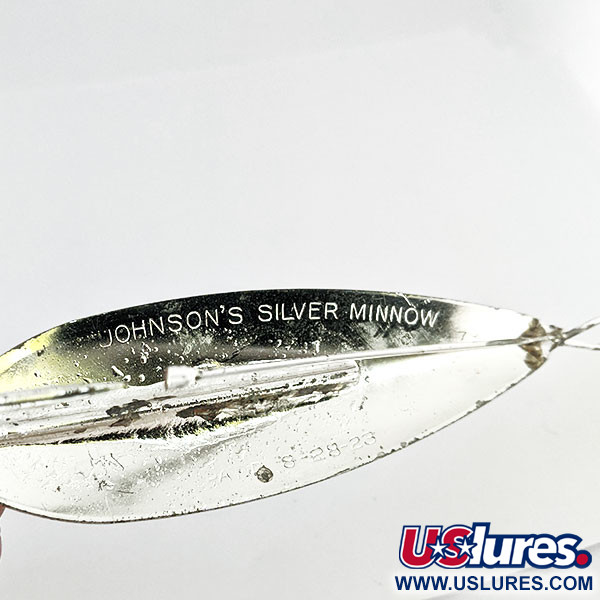 Vintage   Weedless Johnson Silver Minnow., 1oz Silver fishing spoon #13667