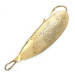 Vintage   Weedless Johnson Silver Minnow, 3/16oz Gold fishing spoon #13671