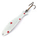 Vintage   ​Acme Flash-King Wobble, 3/16oz White / Red fishing spoon #13672