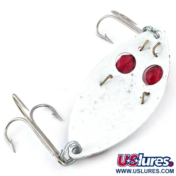 Vintage  Eppinger Red Eye junior, 1/2oz White / Red fishing spoon #13702