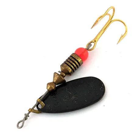 Vintage Mepps Black Fury 2, 3/16oz Black / Red spinning lure #13707