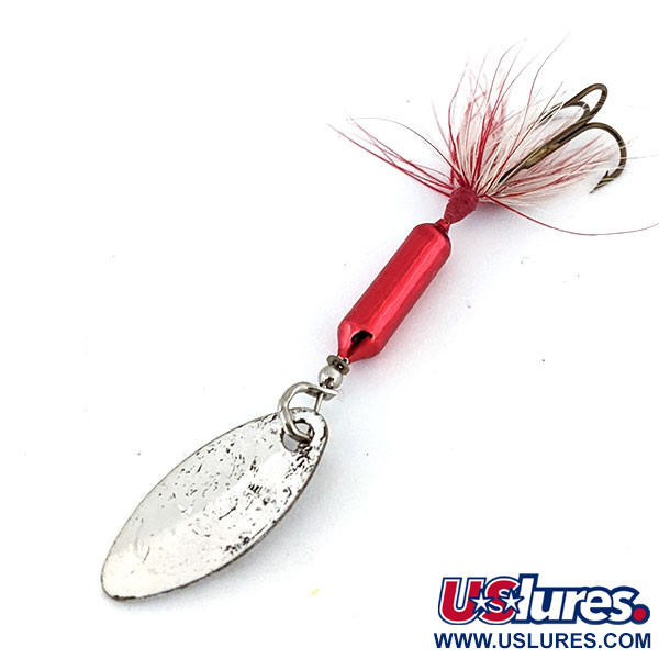 Vintage  Yakima Bait ​Worden’s Original Rooster Tail, 3/32oz Silver / Red spinning lure #13710