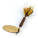 Vintage  Yakima Bait Worden’s Original Rooster Tail , 1/4oz Gold / Brown spinning lure #13713