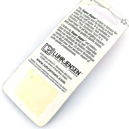 Luhr Jensen Super-Duper 503, 1/8oz Nickel / Red fishing spoon #13722