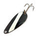 Vintage  Acme Wonderlure, 1/4oz Black / White / Nickel fishing spoon #13756