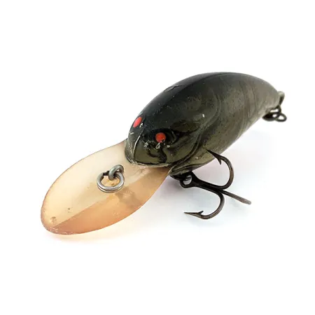 Vintage Bomber B04A, 1/4oz Dark Green Crawdad fishing lure #13765