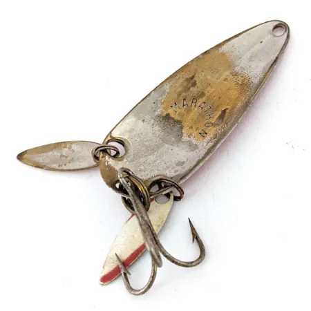 Vintage Marathon (with sonic blades), 1/4oz Red / White fishing spoon #13782