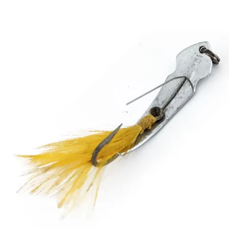 Vintage ​Błystka antyzaczepowa Tony Accetta Pet Spoon 14, 1/4oz Nickel / Yellow fishing spoon #13783