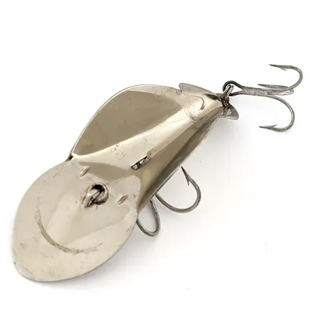Vintage Buck Perry Spoonplug, 3/4oz Nickel fishing spoon #13800