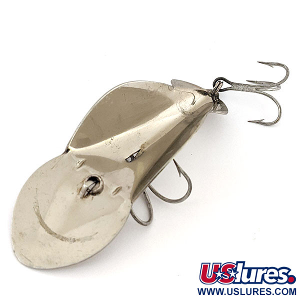 Vintage Buck Perry Spoonplug, 3/4oz Nickel fishing spoon #13800