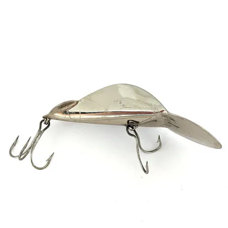 Vintage Buck Perry Spoonplug, 3/4oz Nickel fishing spoon #13800